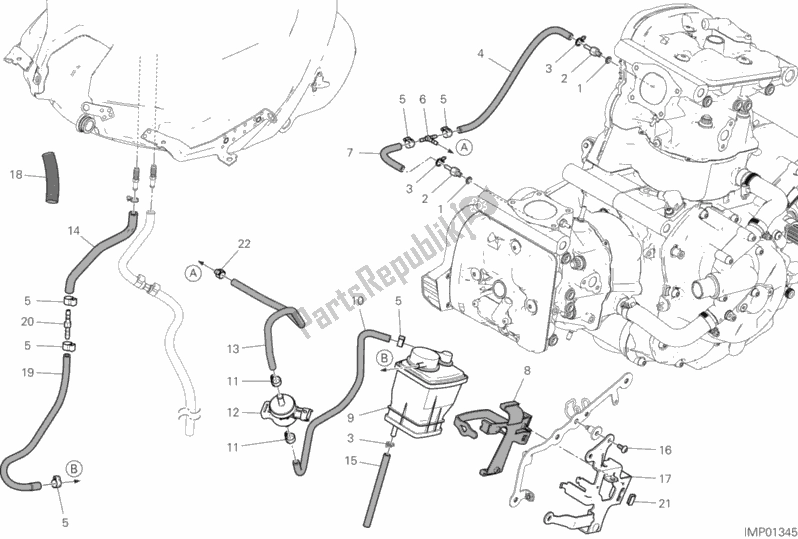 Tutte le parti per il Scatola Metallica Del Tubo Di Aria Calda del Ducati Supersport S 937 2020